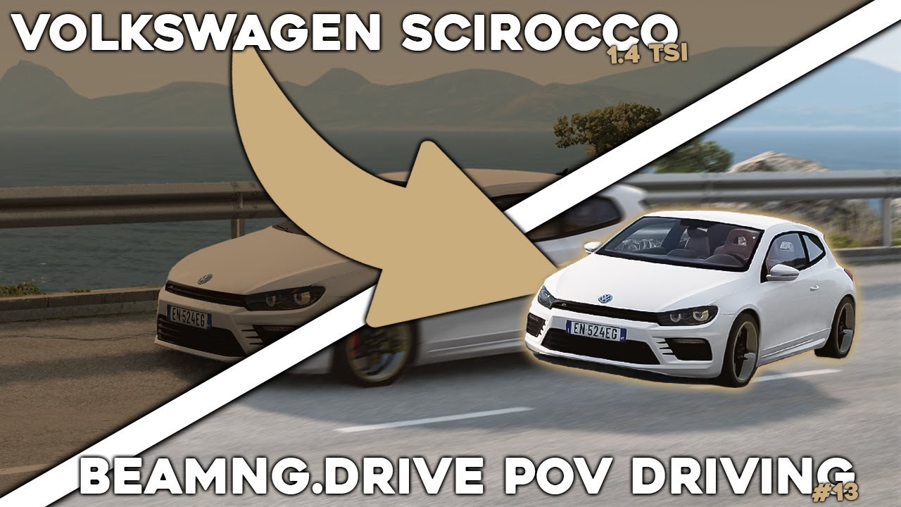 2011 Volkswagen Scirocco 1.4 TSI - BeamNG.Drive POV Driving #13