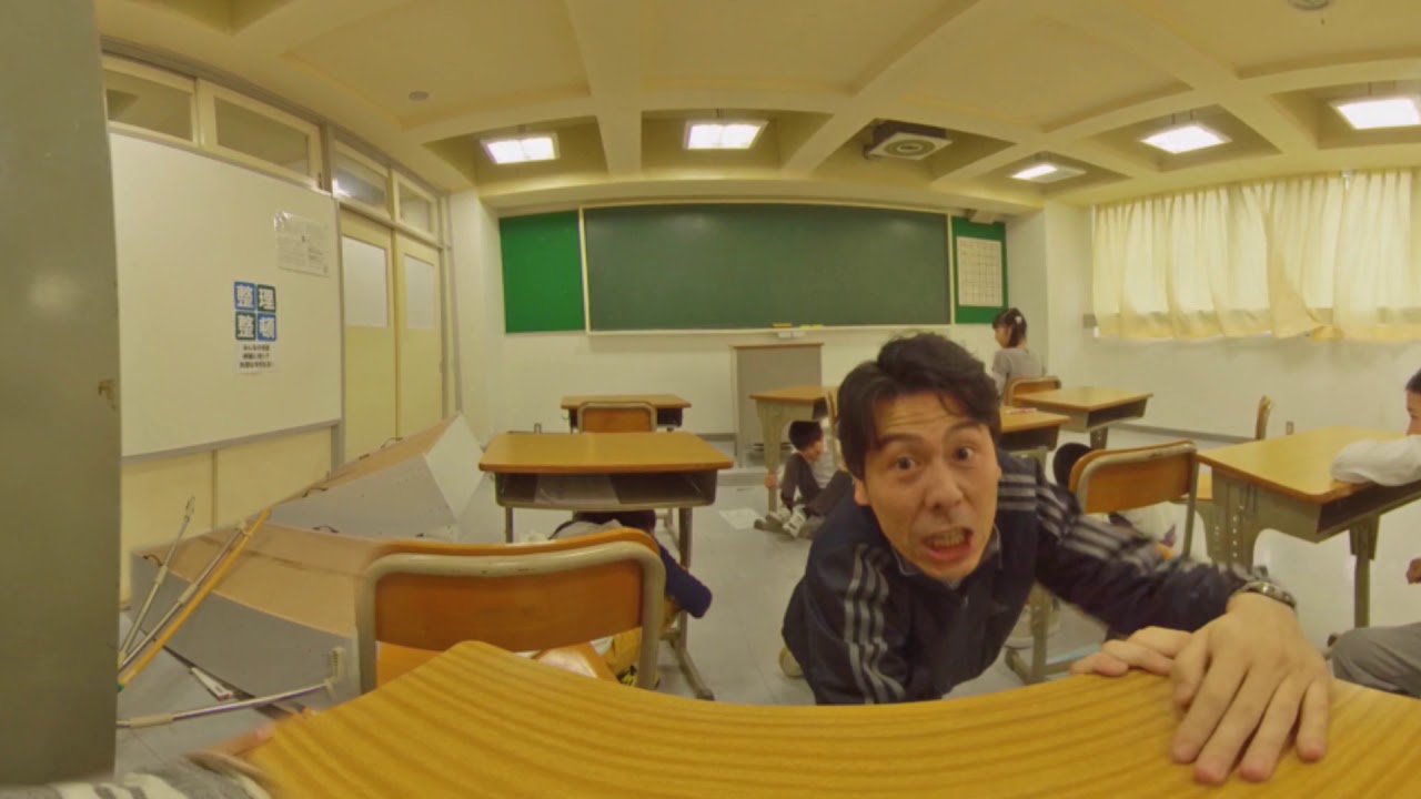 VR防災体験・学校編