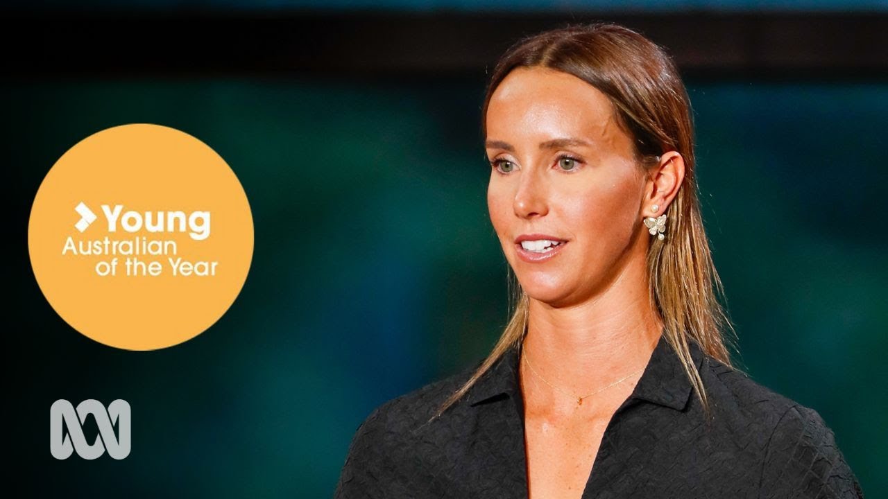 Emma McKeon AM accepts the 2024 Young Australian of the Year award | AOTY | ABC Australia