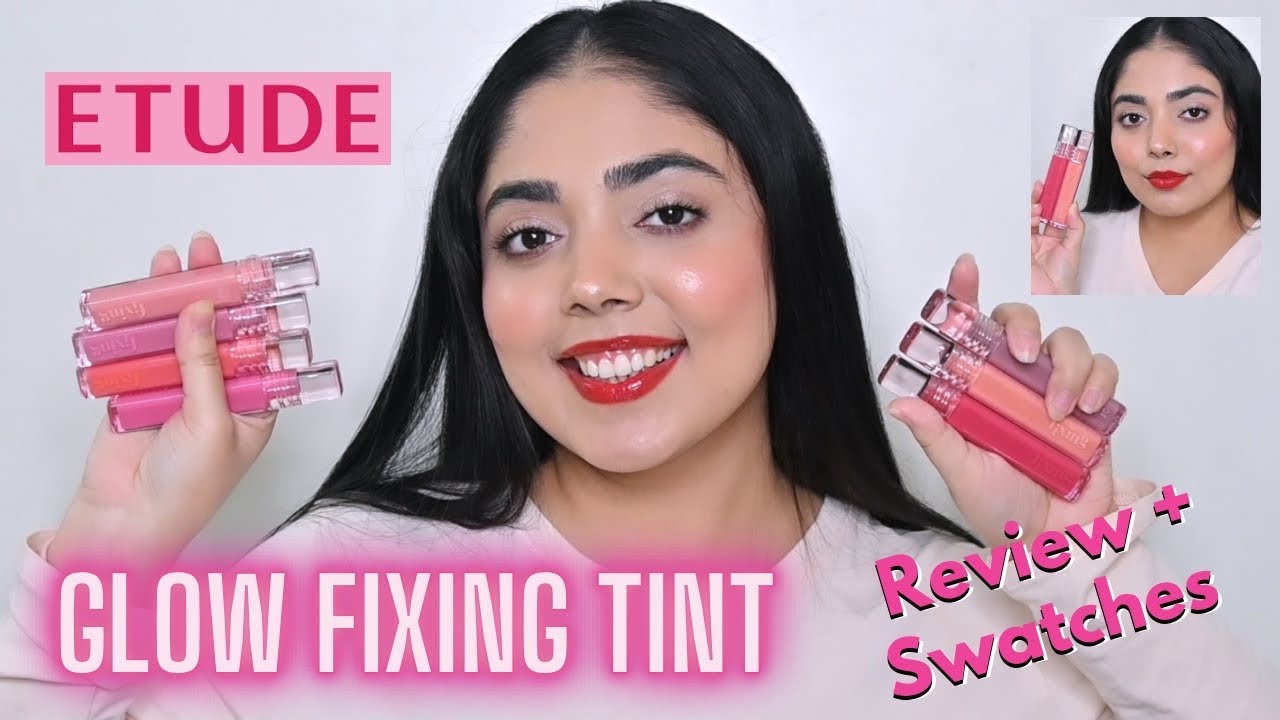 *NEW* ETUDE HOUSE Glow Fixing Tint REVIEW + LIP & HAND SWATCHES | 7 Shades | Best Korean Lip Tints