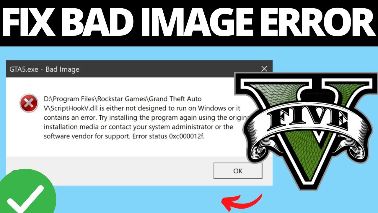 How To Fix Bad Image Error in GTA V