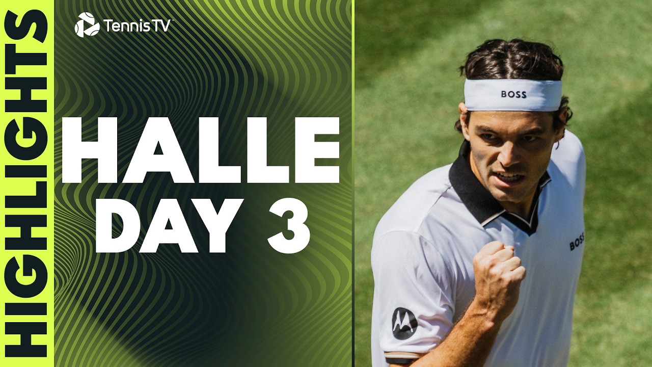 Shelton Makes Halle Debut 🌱, Fritz, Auger-Aliassime & Medvedev Feature | Halle 2026 Highlights Day 3