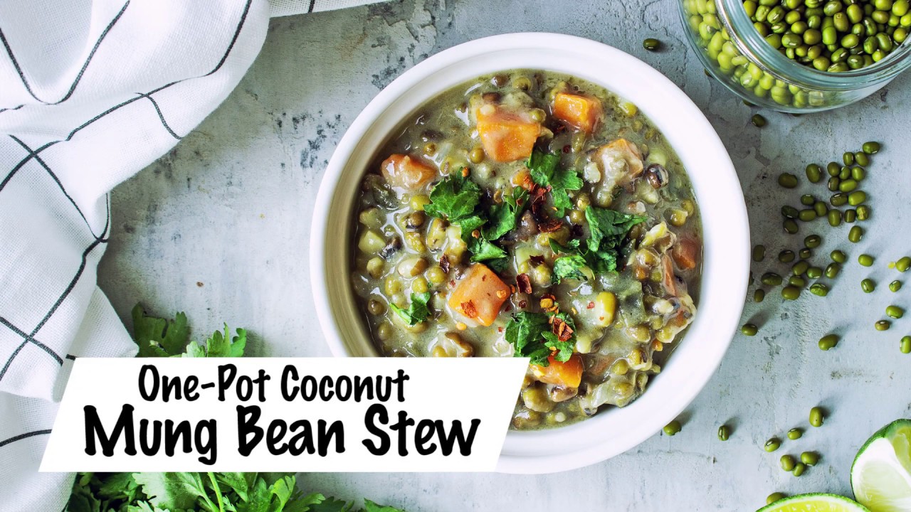 Creamy Coconut Mung Bean Stew Recipe | EASY & VEGAN DINNER