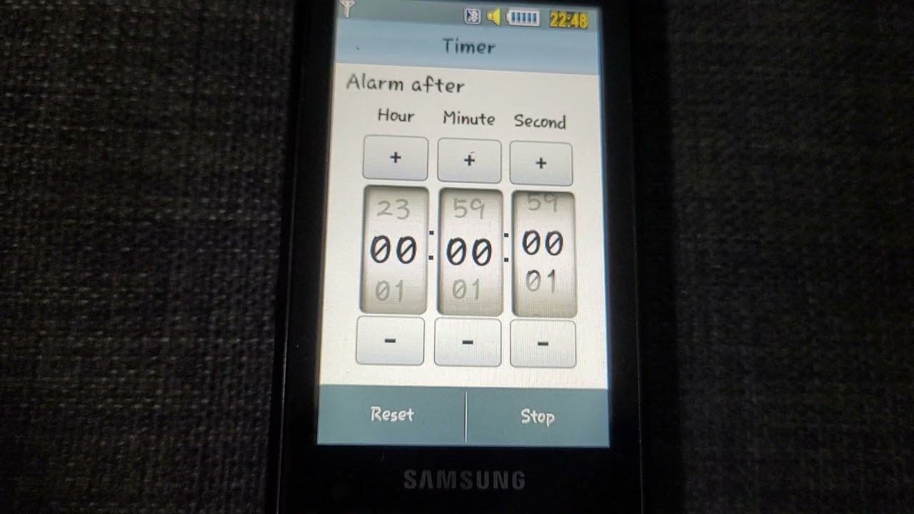 Samsung M8800 Pixon - Timer
