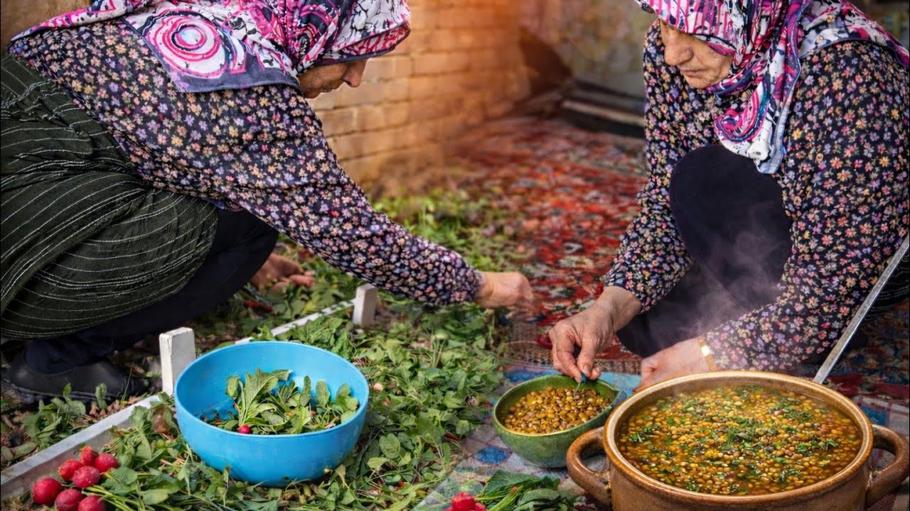 A Peaceful Village Day | Cooking Lentil Soup & Clay Oven Makeover