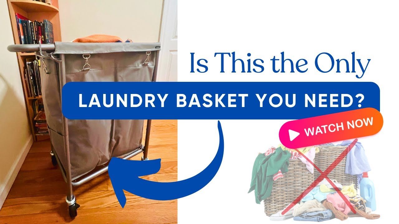 Rolling Laundry Basket with 360&deg; Wheels &ndash; Compact, Easy to Use, & Perfect for Small Spaces!