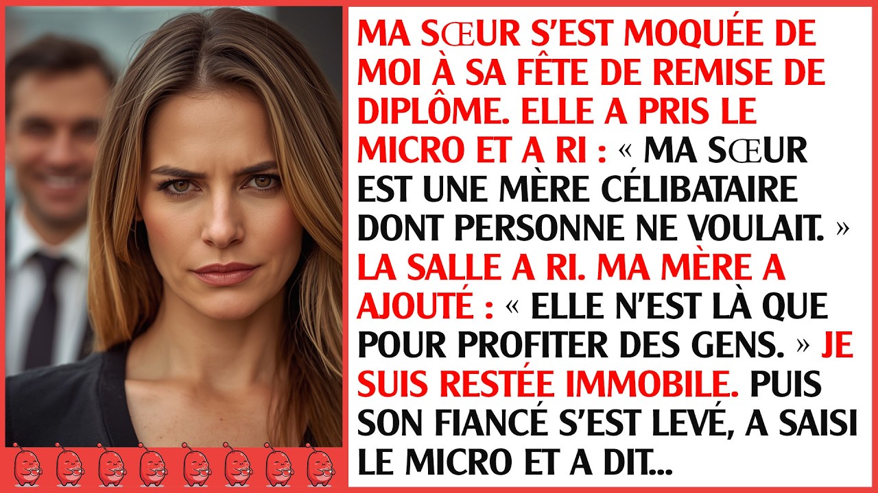Ma sœur m'a affichée à sa remise de diplôme — mais son fiancé a cloué le bec à tout le monde …