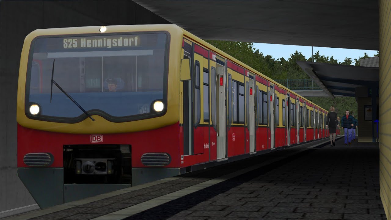 Train Simulator S Bahn Berlin S25 mit neuen Realen Ansagen.