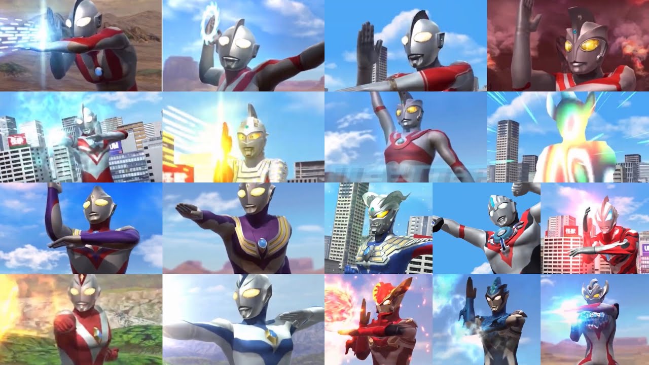 【ウルバト】ウルトラヒーロー必殺技 全19種 Ultraman Special Move「ウルトラ必殺技集」