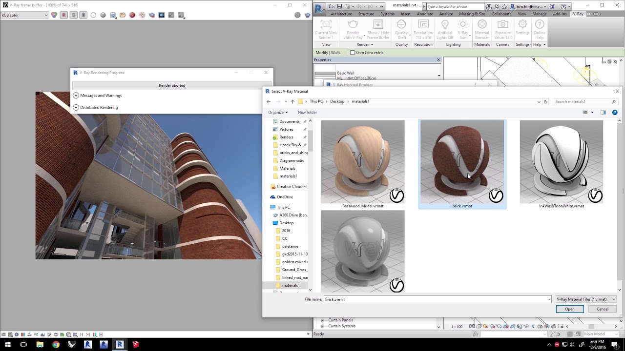 V-Ray for Revit – Materials