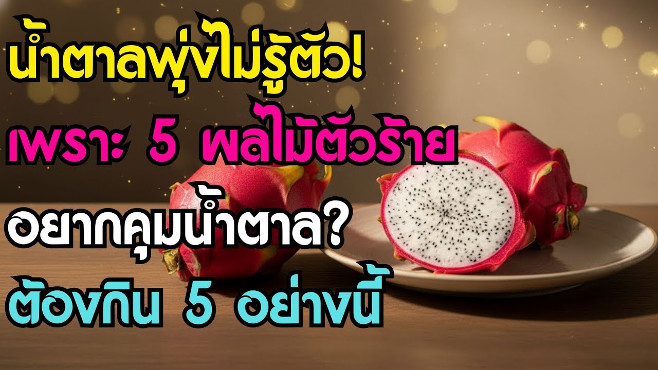 คนเป็นเบาหวานต้องรู้! 5 ผลไม้กินได้ ช่วยคุมน้ำตาล vs 5 ชนิดต้องหนีให้ไกล | สุขภาพผู้สูงอายุ
