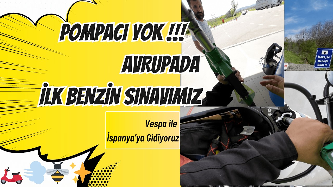 POMPACI YOK! 😳⛽ Sırbistan’da Benzin Sınavı | Belgrad’a Doğru Vespa ile! 🛵🇷🇸
