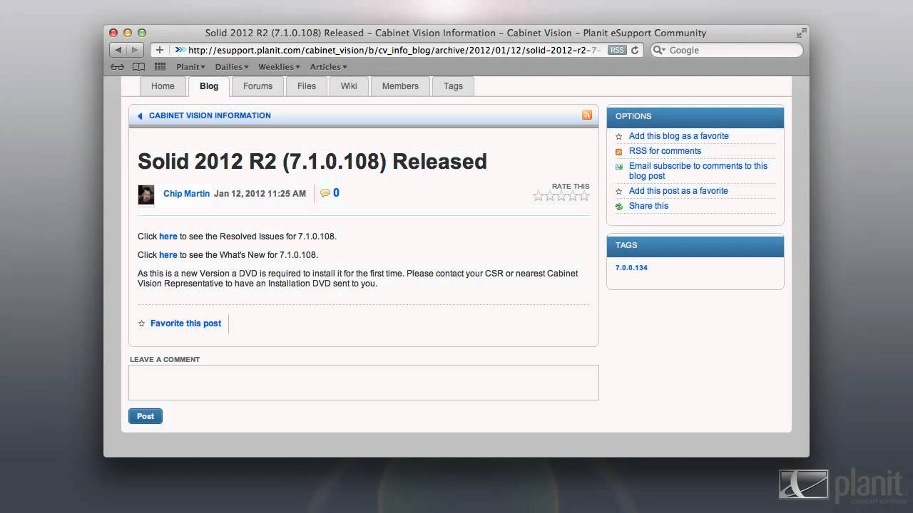 Planit eSupport Product Blogs