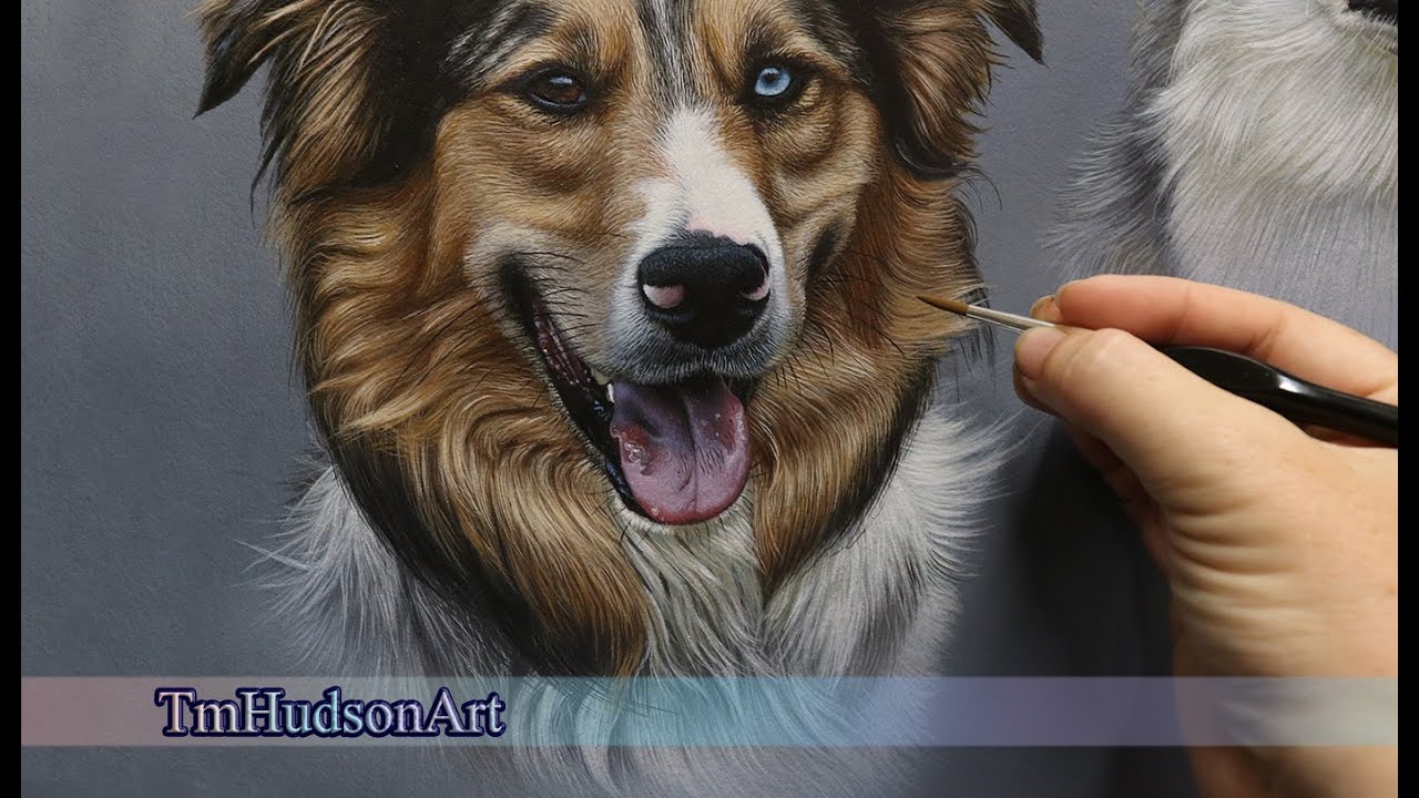How to paint realistic fur in acrylic - tutorial.