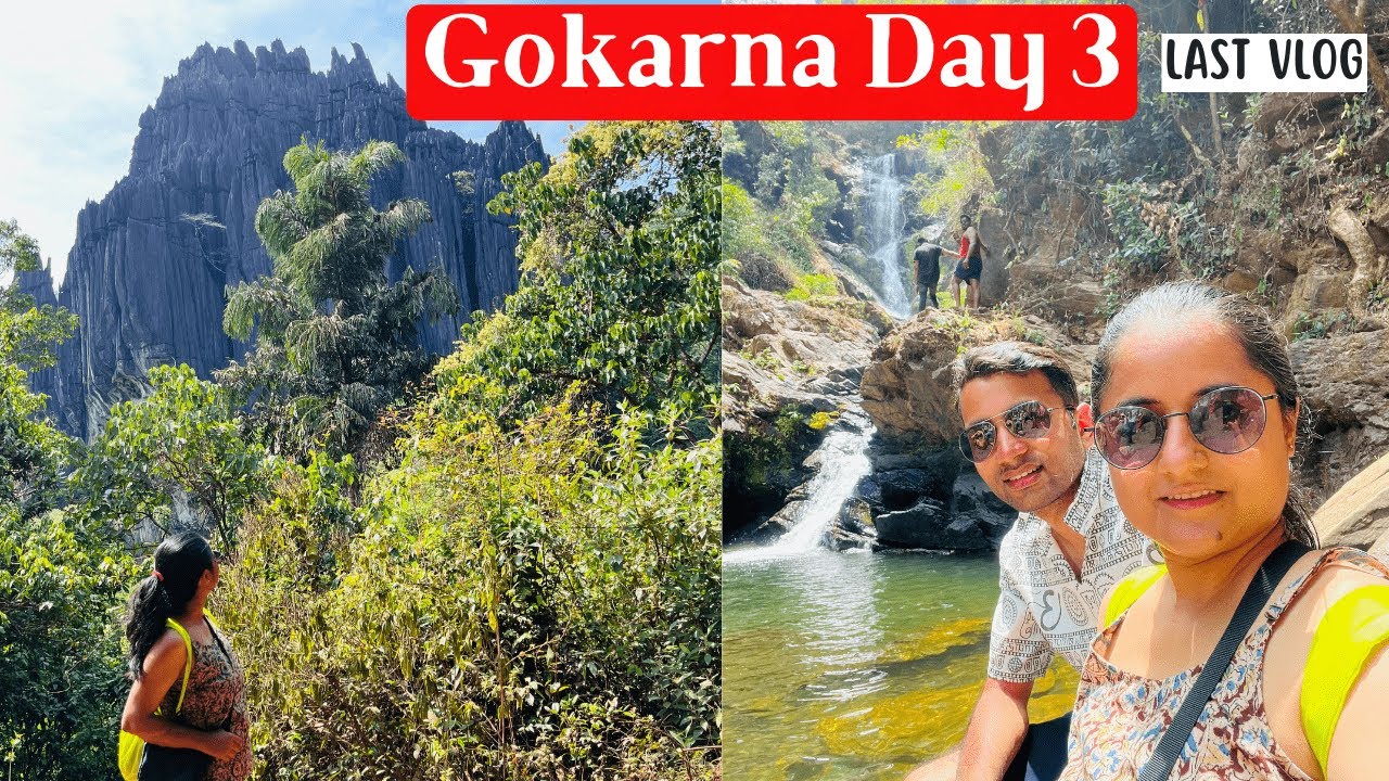 Gokarna Day 3 | Yana Caves | Vibhuthi Falls | Gokarna Vegetarian Food | Gokarna Local Transport