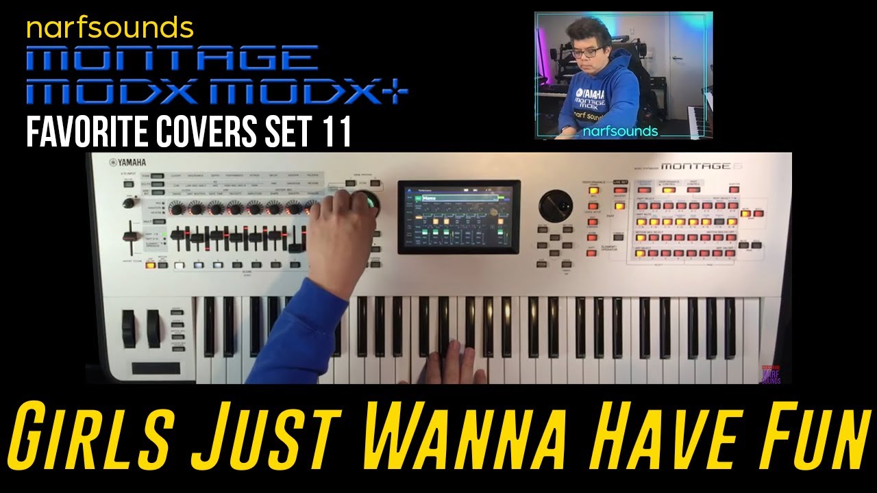 Girls Just Want To Have Fun Cindy Lauper| 80s Synth Sounds Montage MODX MODX+ Favorite Covers Set 11