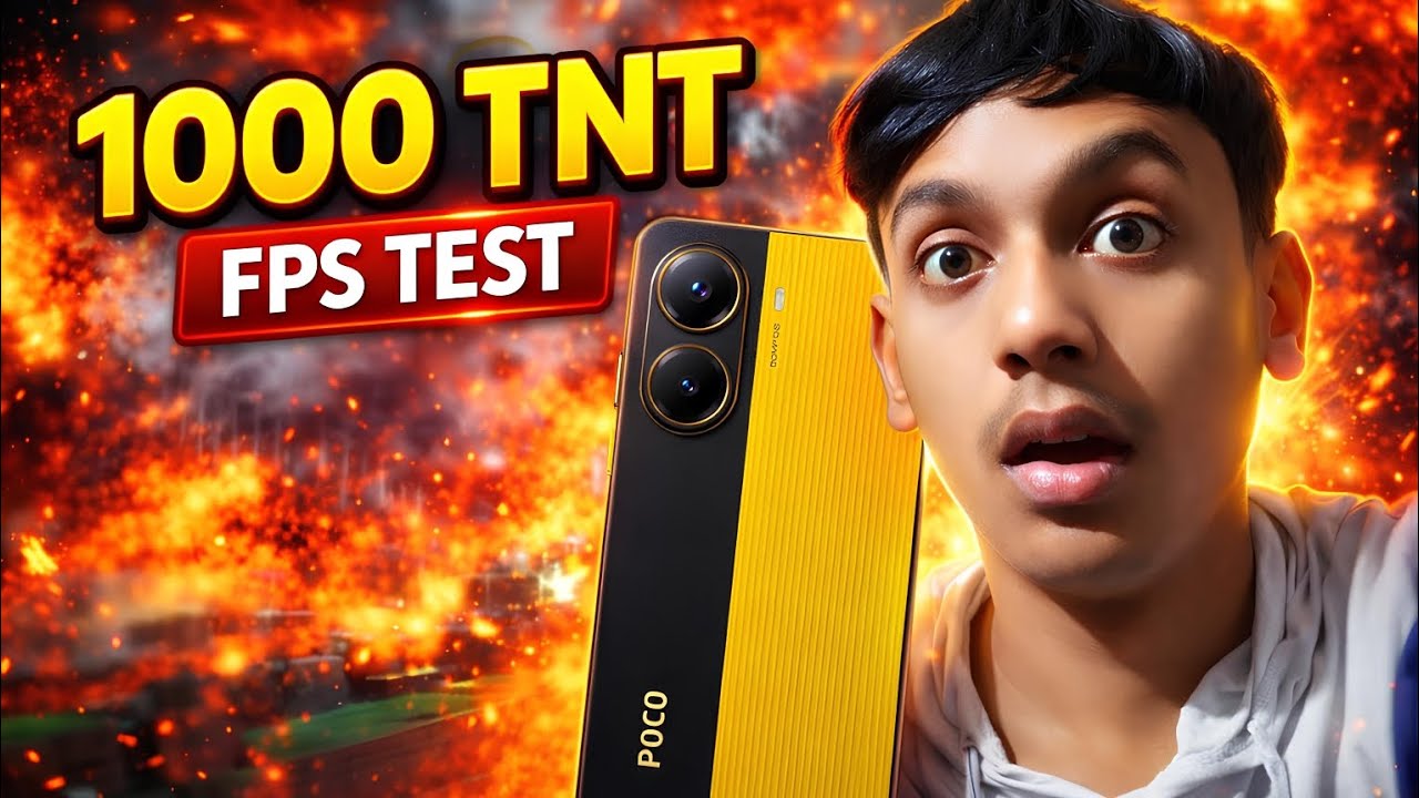 POCO X7 Pro 1000 TNT FPS Test 😱 | Extreme Gaming Stress Test