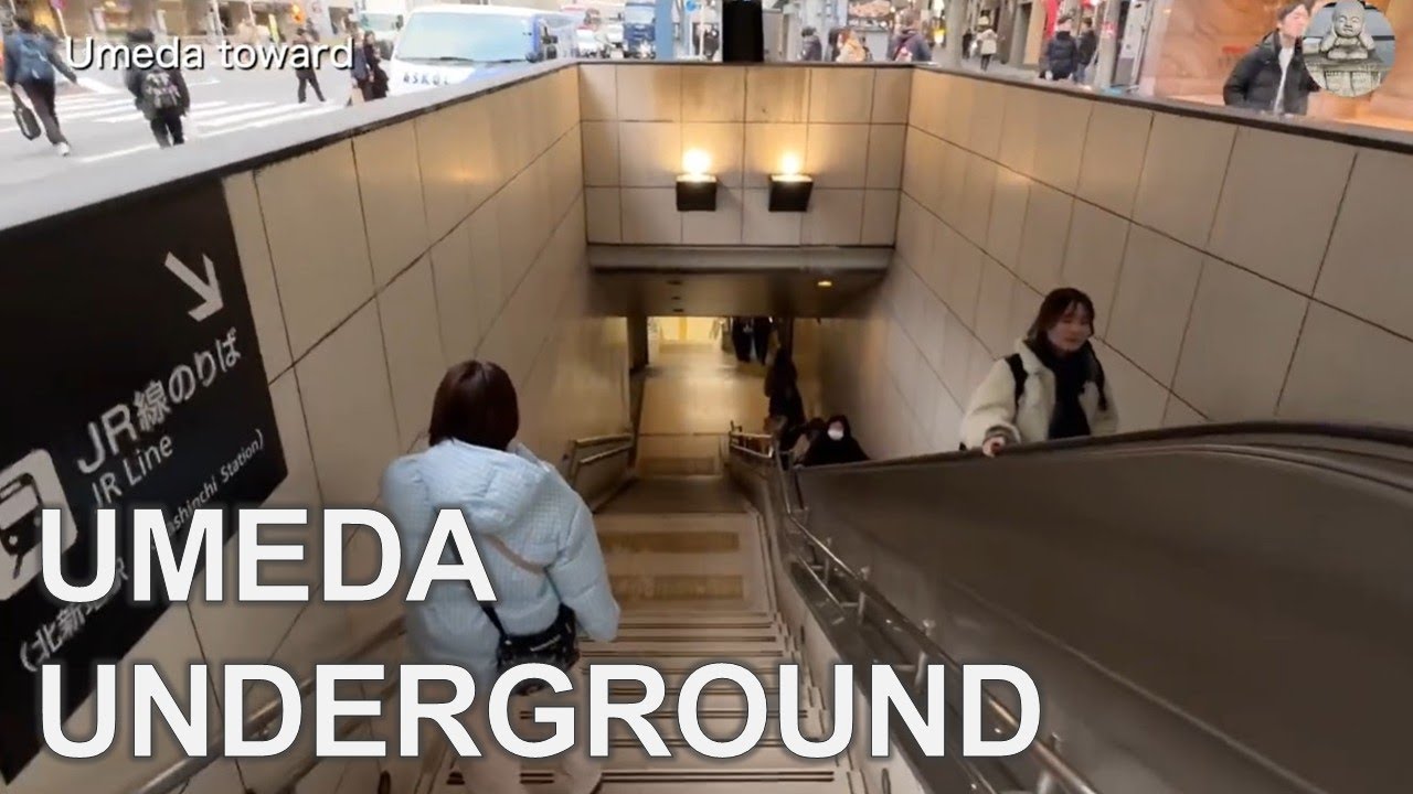 Japan Walking Vlog |Osaka Umeda’s Lively Streets & The Insane Underground City