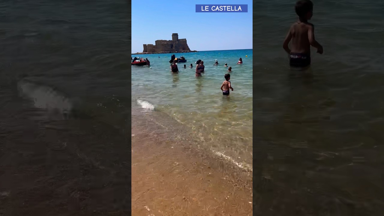 LE CASTELLA 😍 #shorts #calabria #estate2024 #summer #beach #crotone #sea #italy