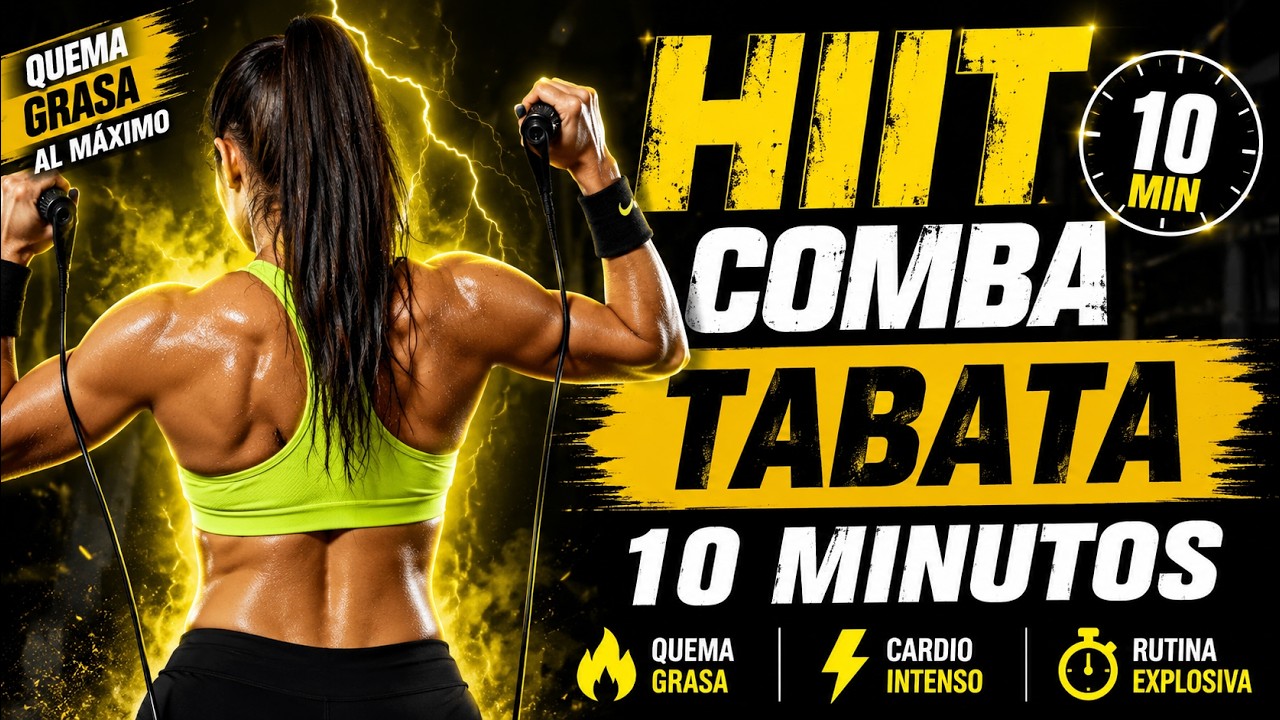 🟡 RUTINA HIIT COMBA TABATA INTENSO 10 MINUTOS 🔥🔥