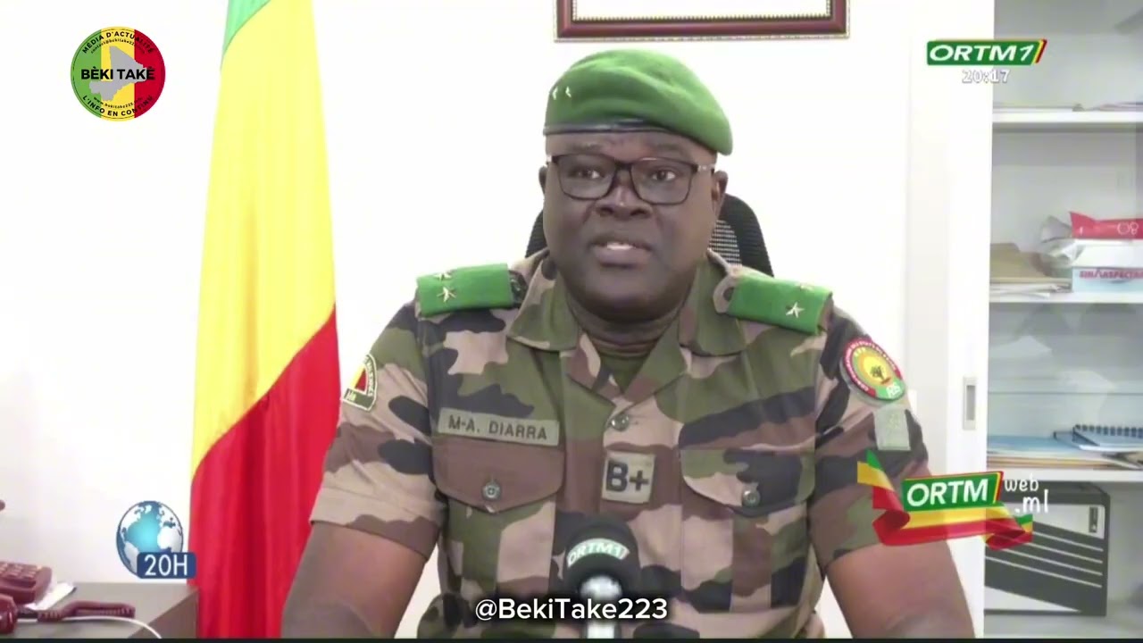 Déclaration rassurante du sous-chef des opérations de l’armée malienne, le Général Makan Diarra