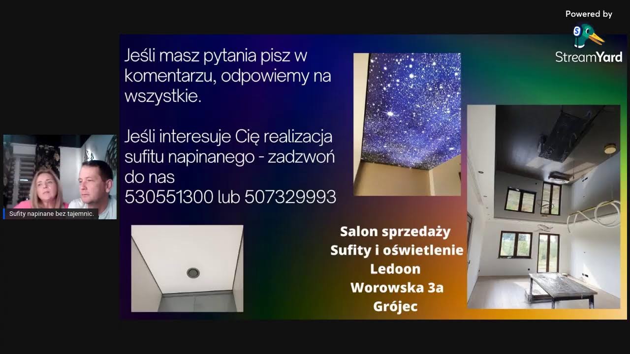 Sufity napinane i oświetlenie
