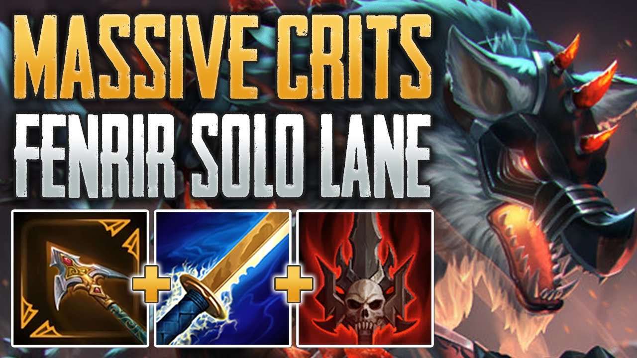 GOLDEN BLADE CRIT FENRIR IS NASTY! Fenrir Solo Gameplay (SMITE Conquest)
