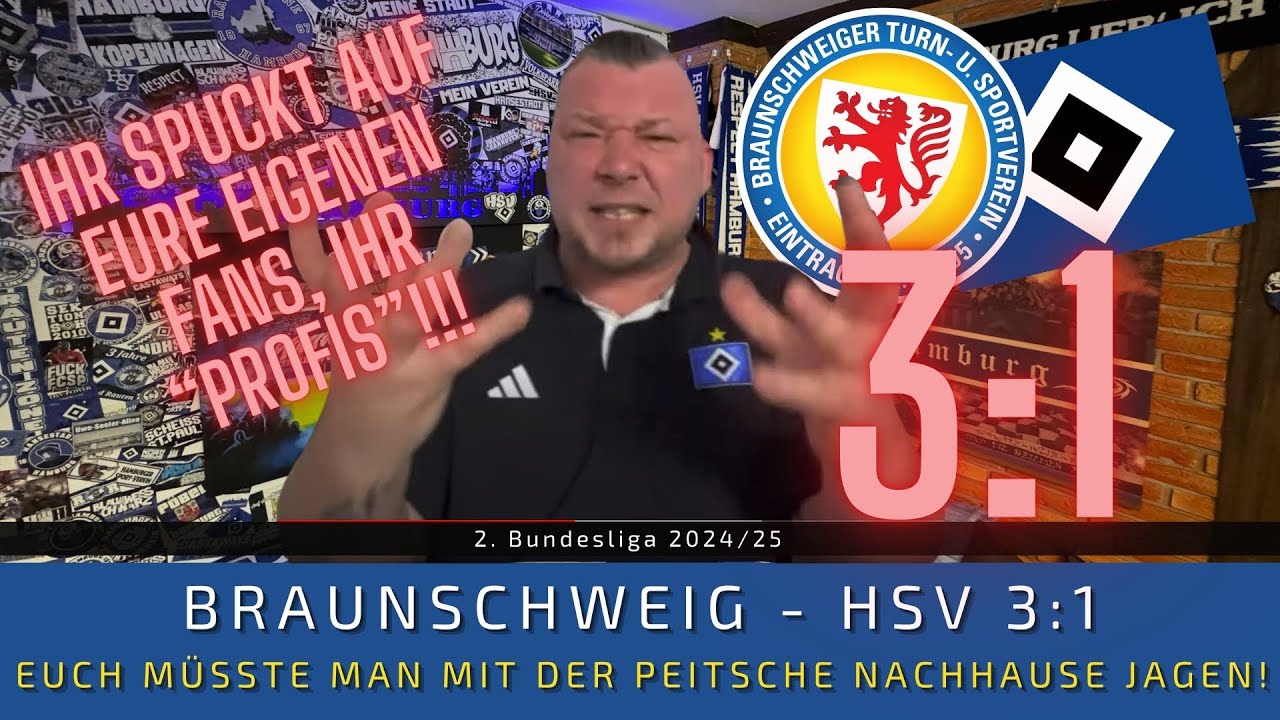 Braunschweig - HSV 3:1 | Mit der PEITSCHE nachhause JAGEN! ANSAGE an den HSV !