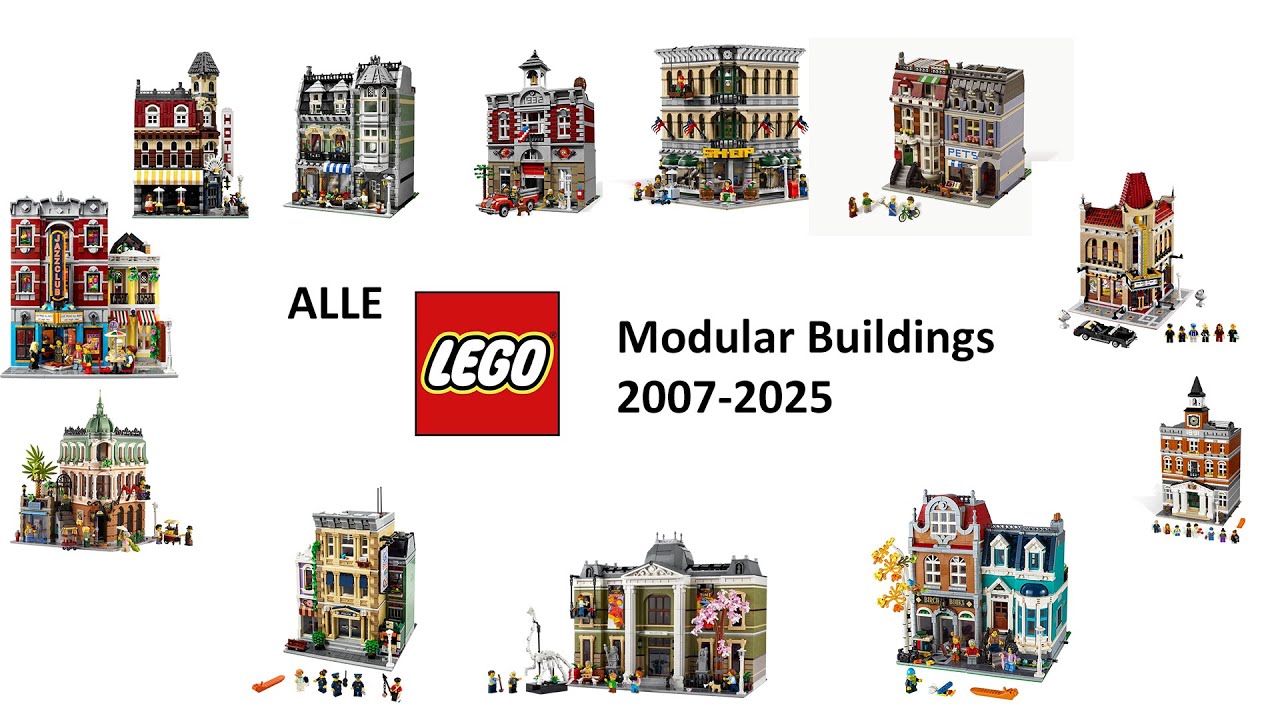 Alle Lego Modular Buildings 2007-2025 - DEUTSCH