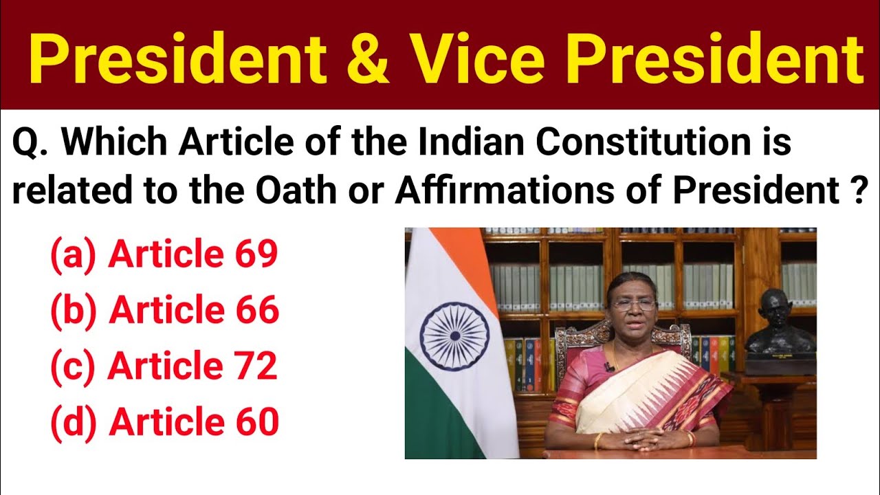 President & Vice President Important MCQ | General knowledge Important Questions For All Exams