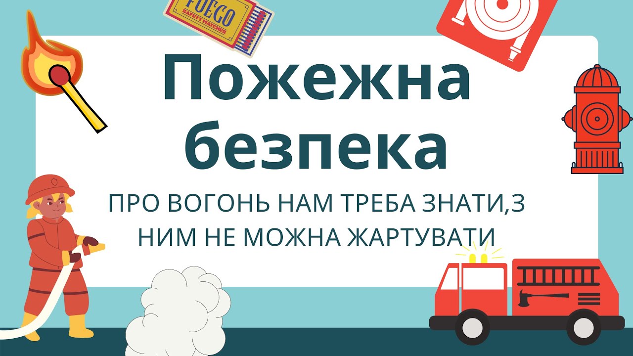 Пожежна безпека ПРАВИЛА пожежної БЕЗПЕКИ для дітей ПРЕЗЕНТАЦІЯ