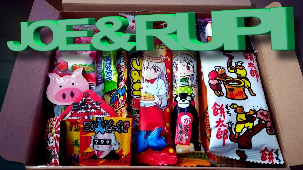 Joe & Rupi testen Japanische Snacks / Japanese Dagashi Box - 20 Köstlichkeiten süss & salzig