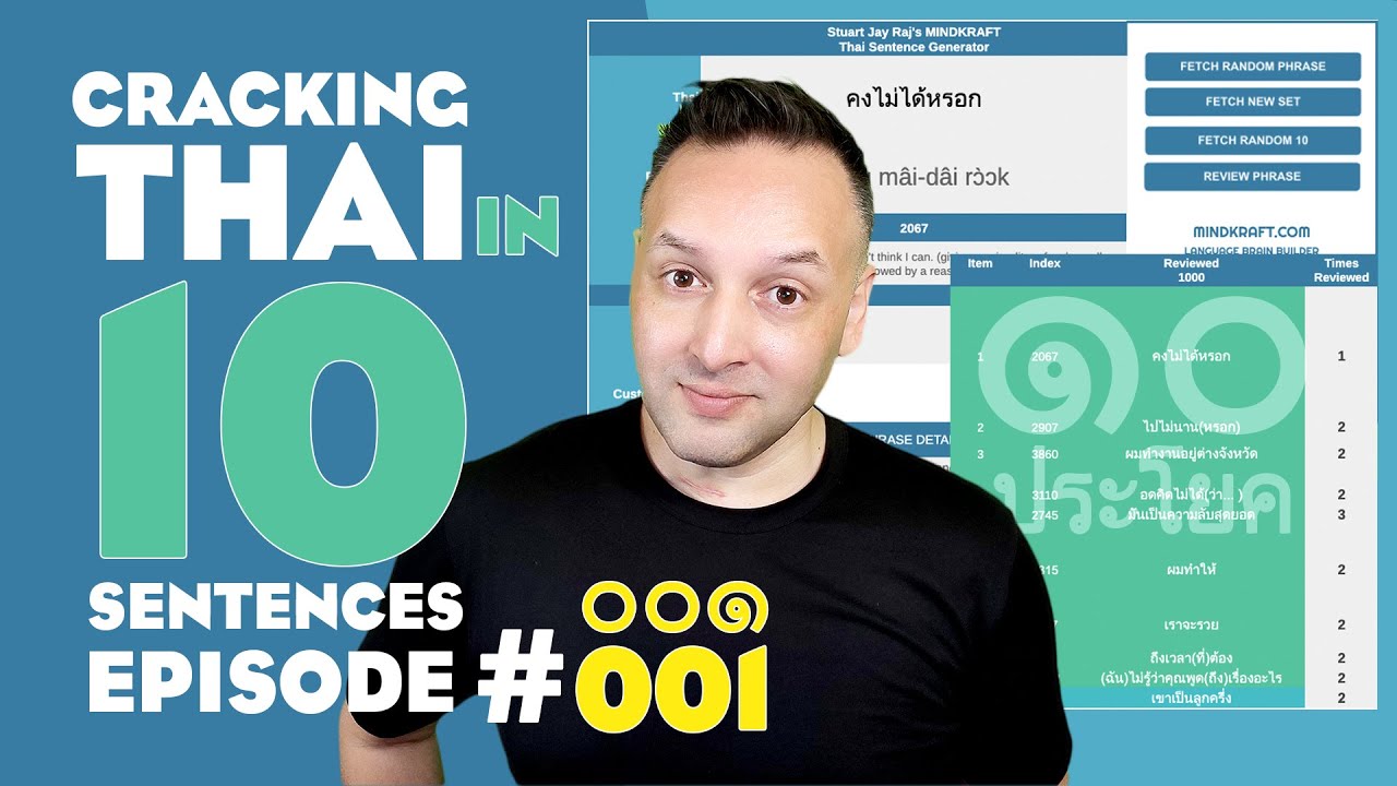 Ep #001 Time to Talk about Top Secret ไทย Business Up Country - Cracking Thai in 10 Sentences
