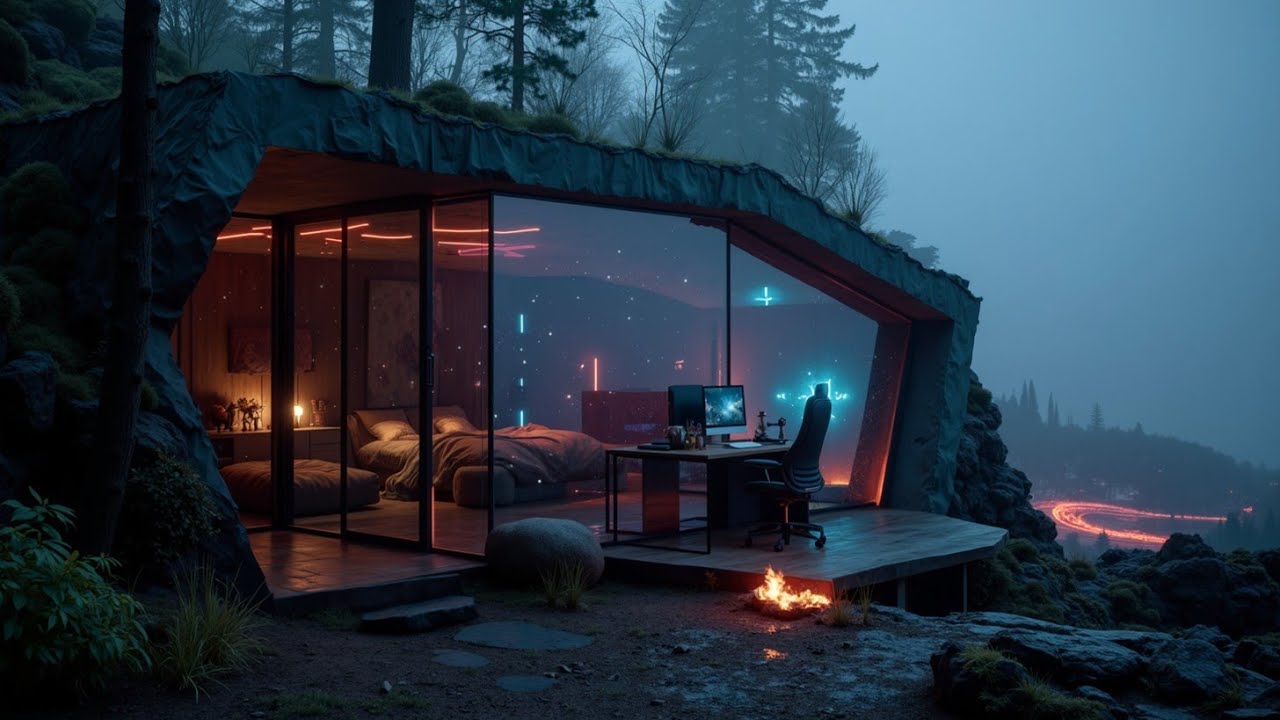 Deep Work Music | Focus & Concentration in a Serene Forest Cabin Ambiance