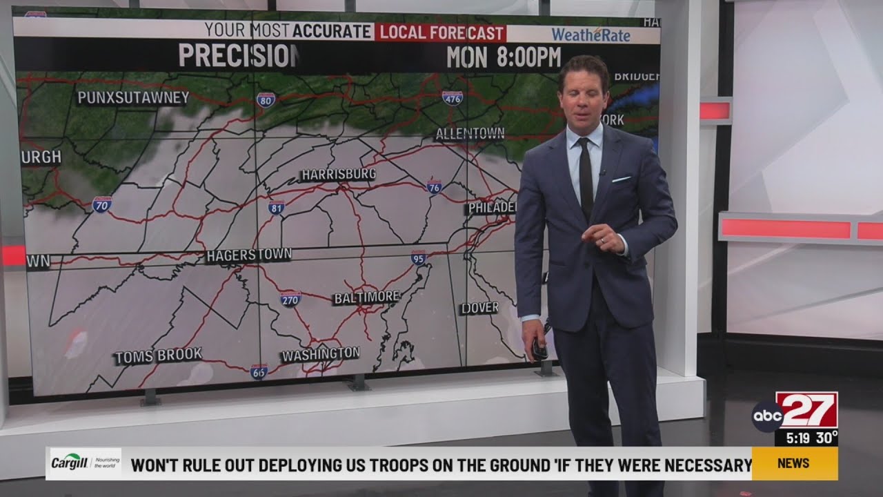 Eric's Monday evening forecast