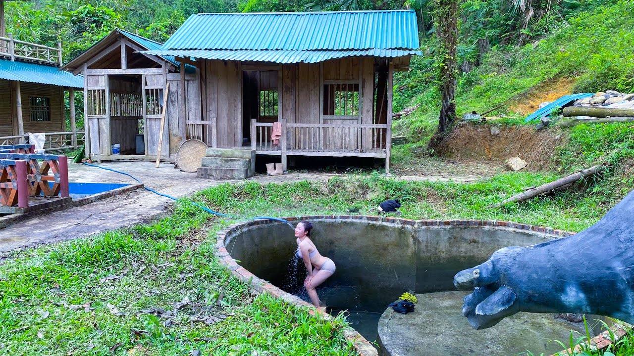 Clean up the farm after many days of not taking care of it --continuing to live off the grid