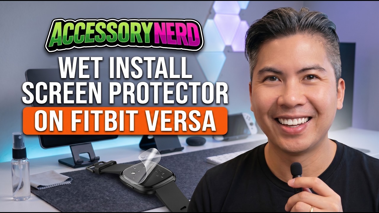 How To: Perfect Wet Install Fitbit Versa Screen Protector