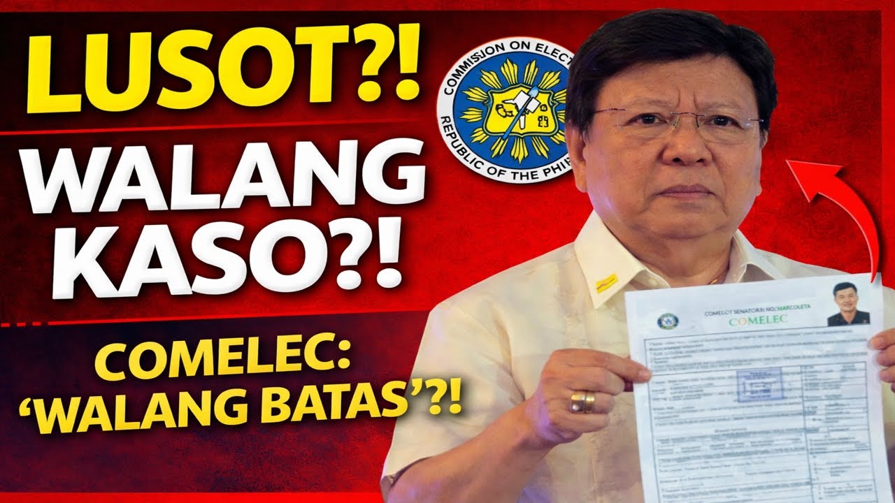 LUSOT NA NAMAN?! Rodante Marcoleta WALANG KASO — Comelec: ‘WALANG BATAS’?!