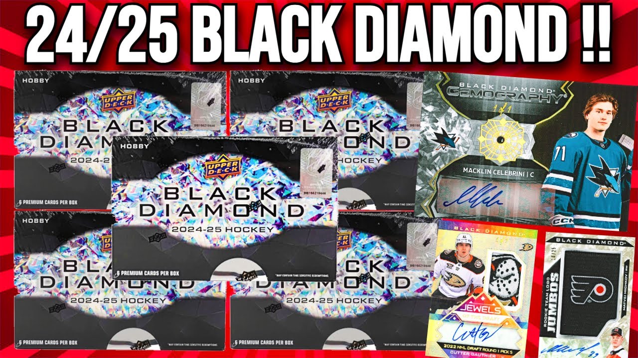 2024-25 Upper Deck Black Diamond Hockey CASE BREAKS !! 🔥