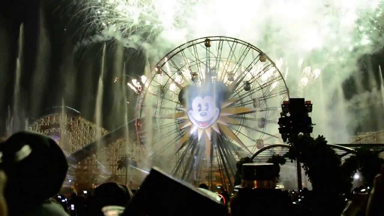 2014 New Years Eve Countdown World of Color Disney's California Adventure