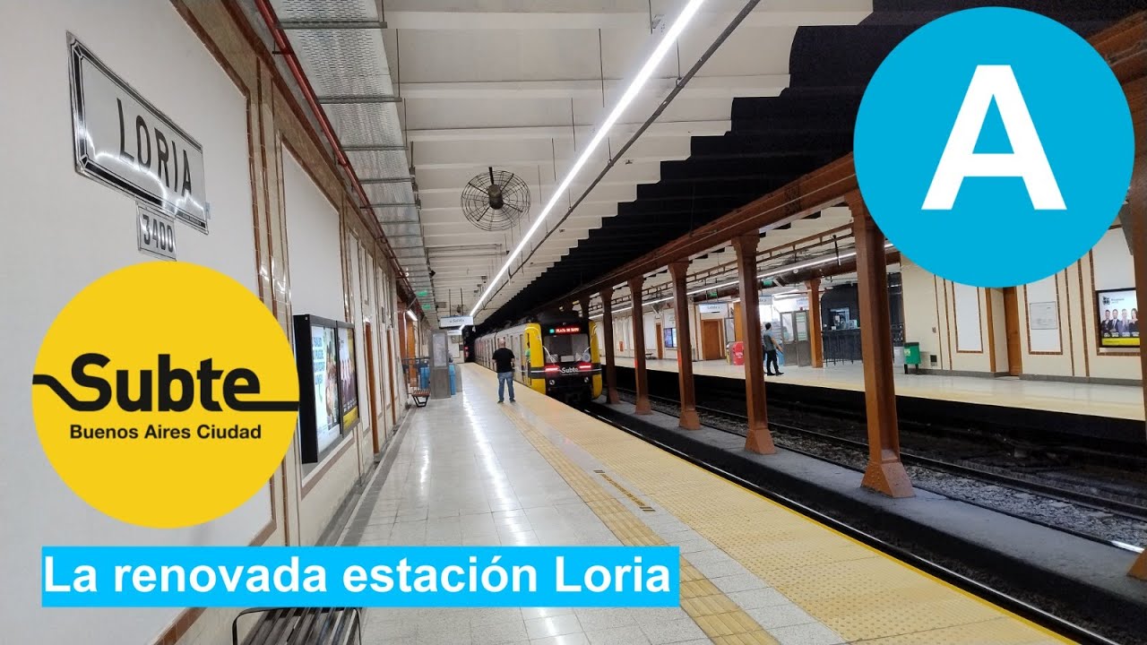 La renovada estación Loria (Línea A)