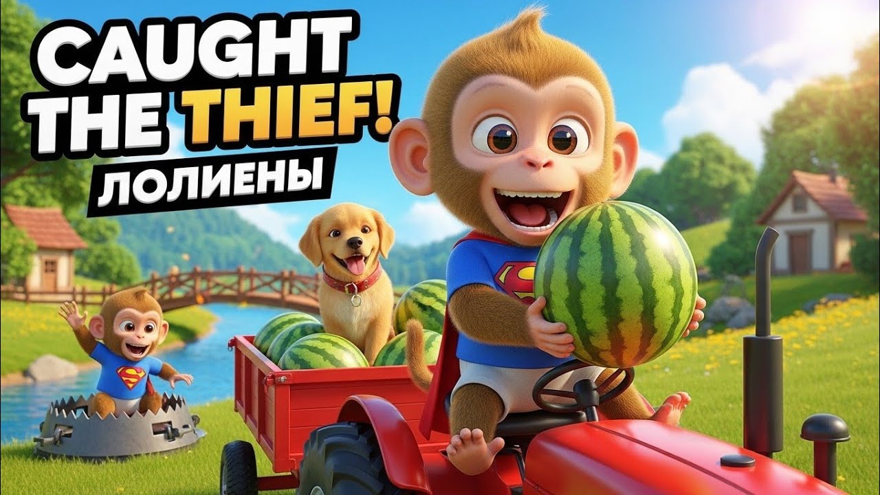 Smart Monkey Punch Traps the Watermelon Thief! 😂🍉