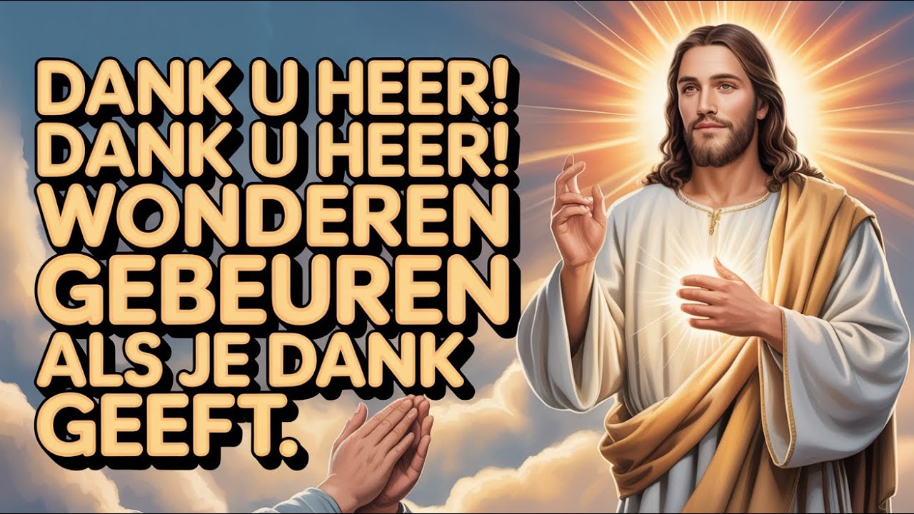 Gebed om God te danken - Dank U, Heer!