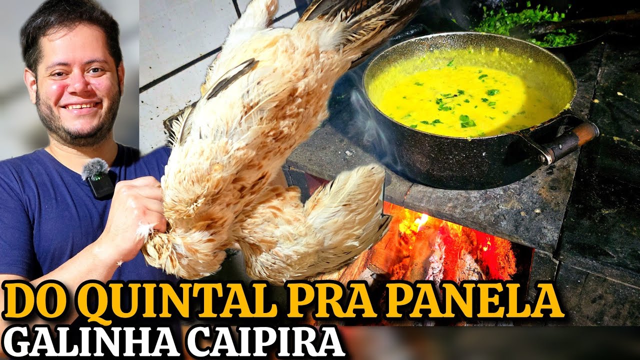 AB4TI, LIMPEI E COZINHEI GALINHA CAIPIRA FOGÃO A LENHA ft ARY PORTUGUÊs #fyp #comida #roça #receitas