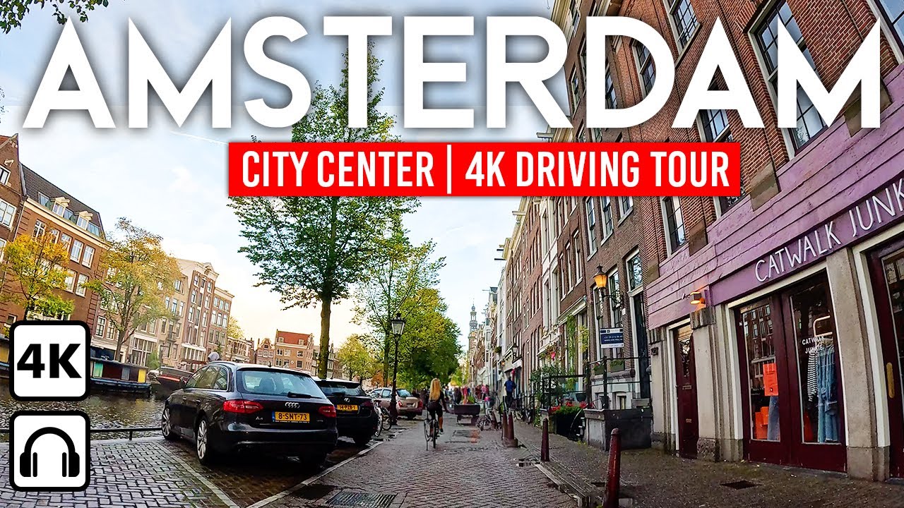AMSTERDAM, Netherlands 🇳🇱 4K Driving Tour Around The Canals