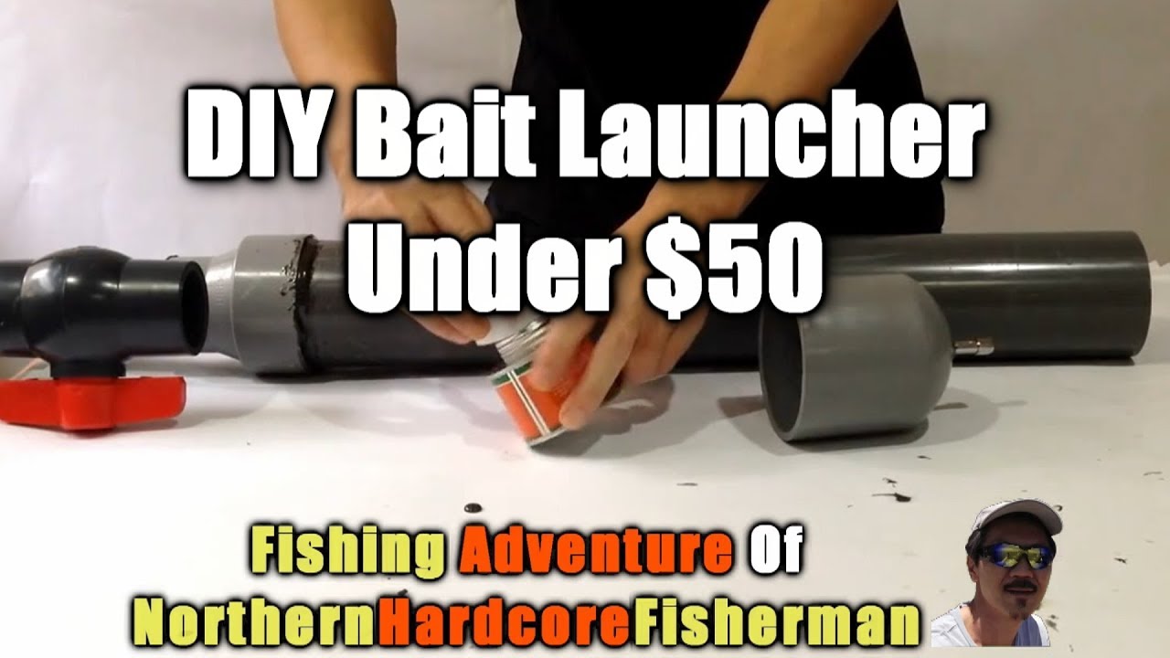How to build a Compressed Air Bait Launcher for Fishing under $50 | FishingAdvNHF