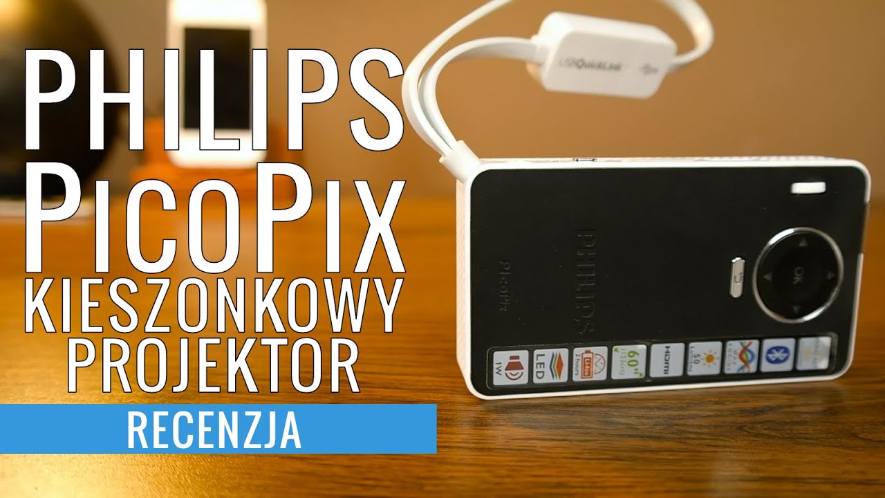 Philips PicoPix PPX4350 - kieszonkowy projektor - recenzja, test PL