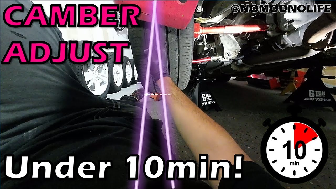 How to Adjust Camber on your Racecar the Quick and Easy way (under 10 minutes!) - Nissan 350Z Drift