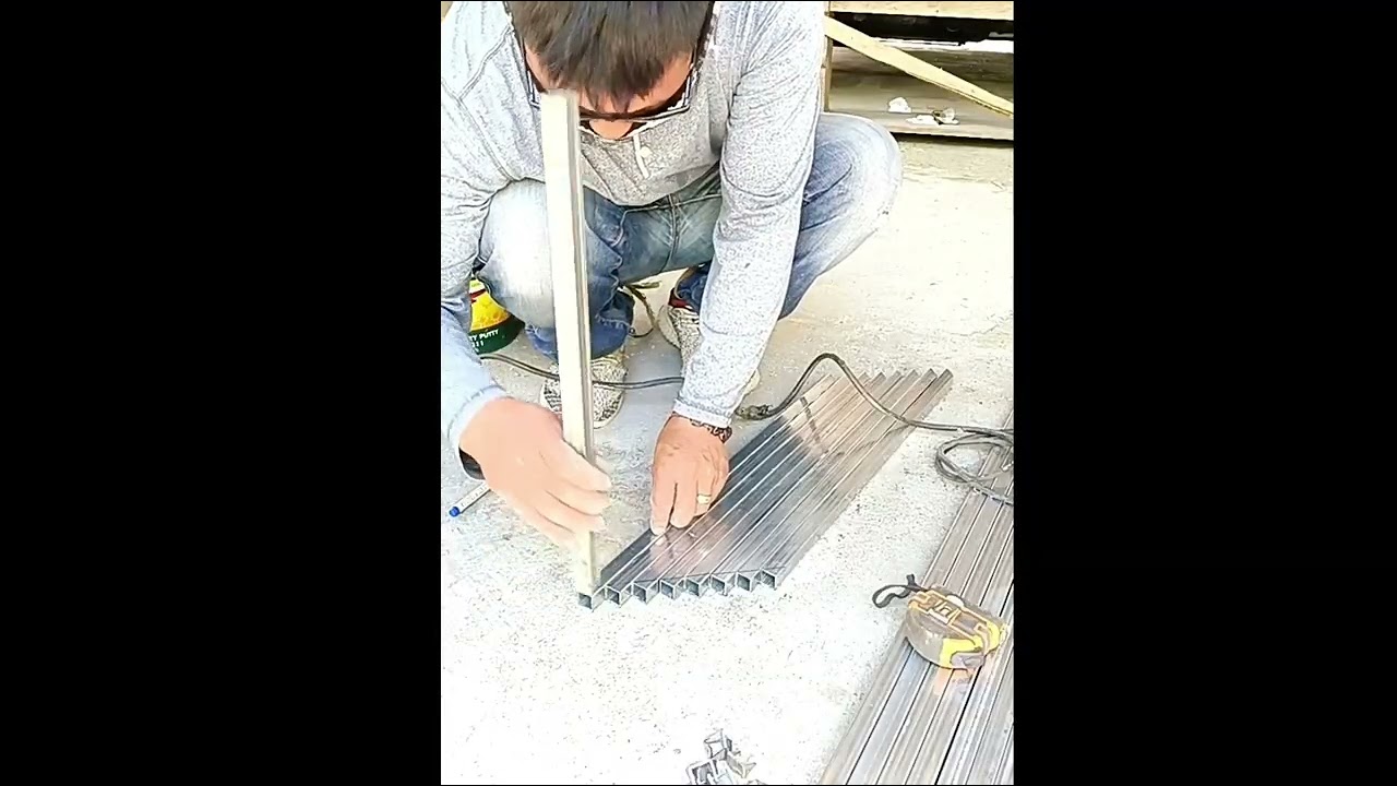 Mabilisang proseso sa pag marking at pag cutting ng square tube 