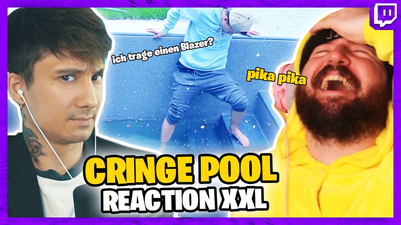 Ju und STURMI reagieren feat. PIKACHU & ANZUGMANN (XXL Pool REACTION) | Julien Bam Twitch Highlight